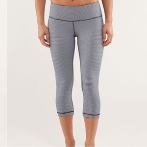 Lululemon Athletica Black and White Checkered Leggings